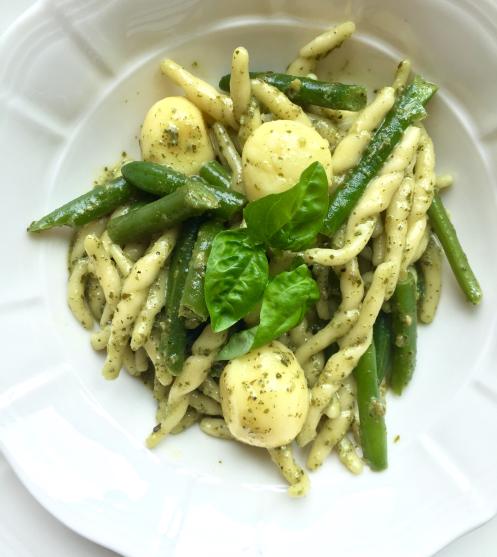 Trofie al pesto con fagiolini e patate